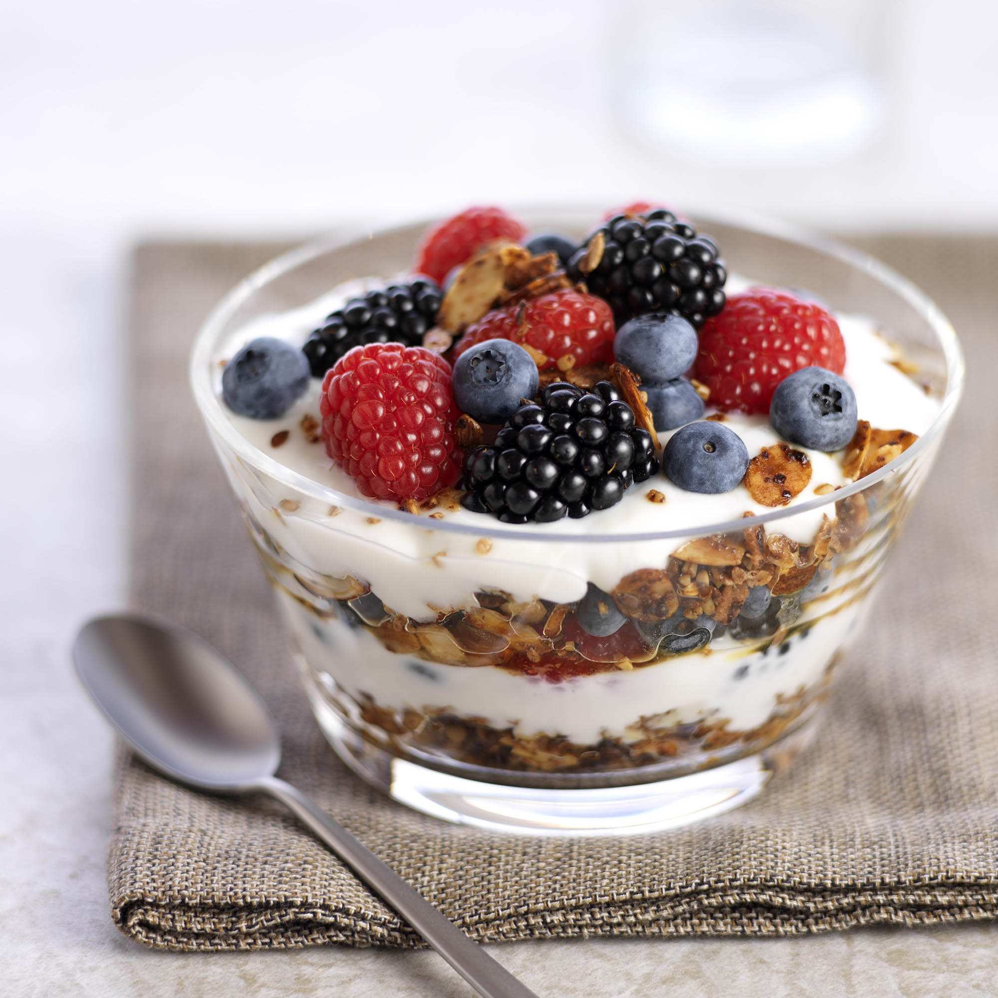 Mixed Berry Parfait with Steel-Cut Granola