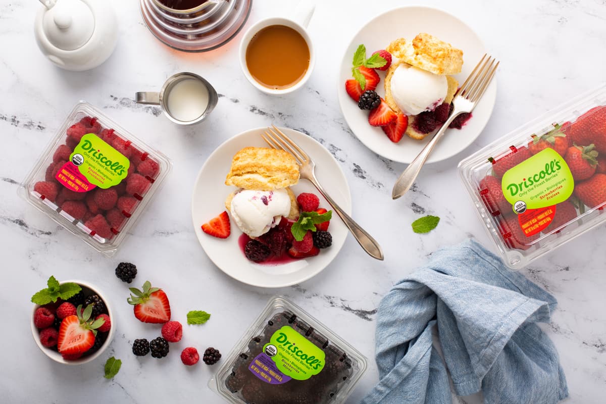 Berry Ice Cream Sandwiches with Driscoll's berries