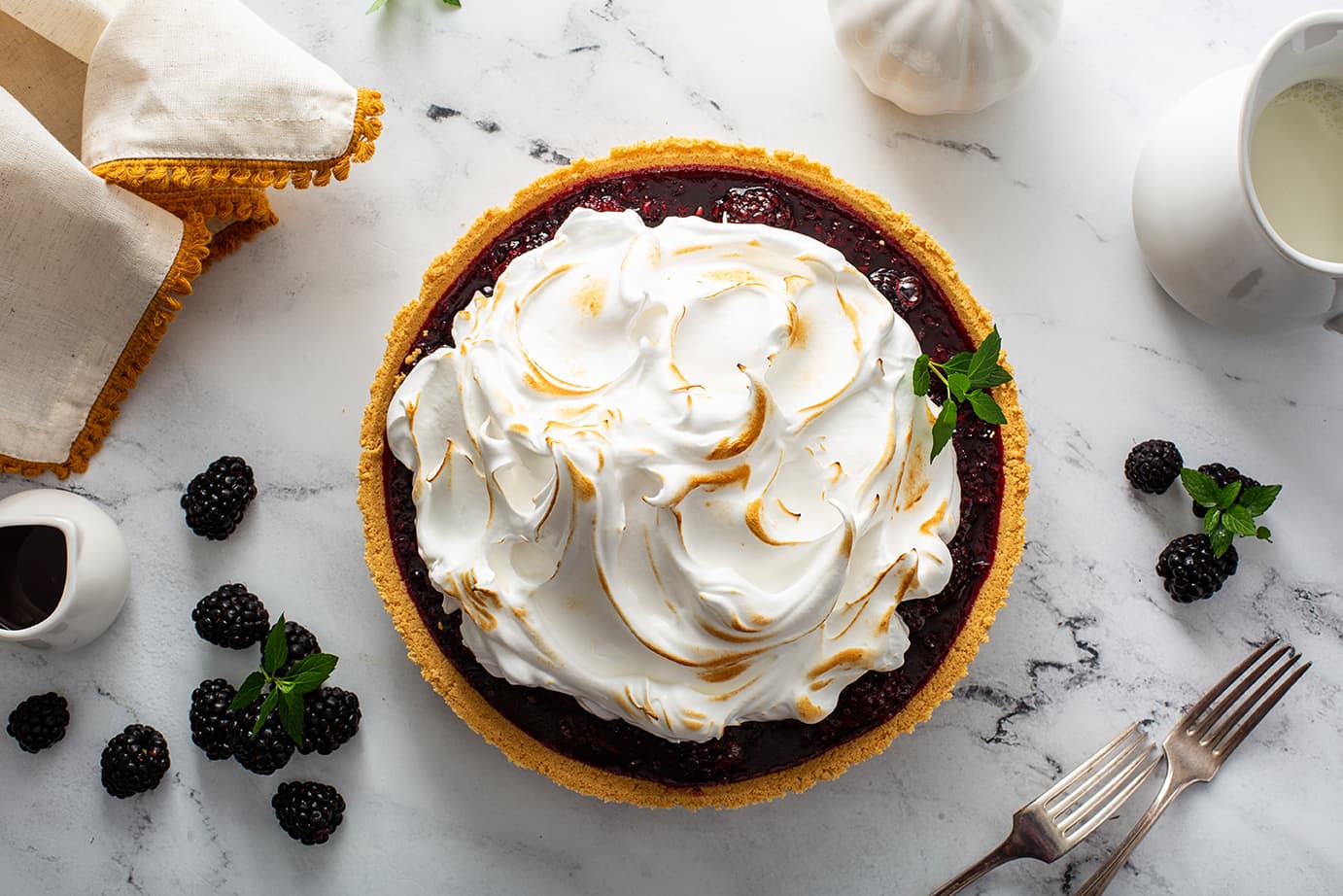 Blackberry Meringue Pie