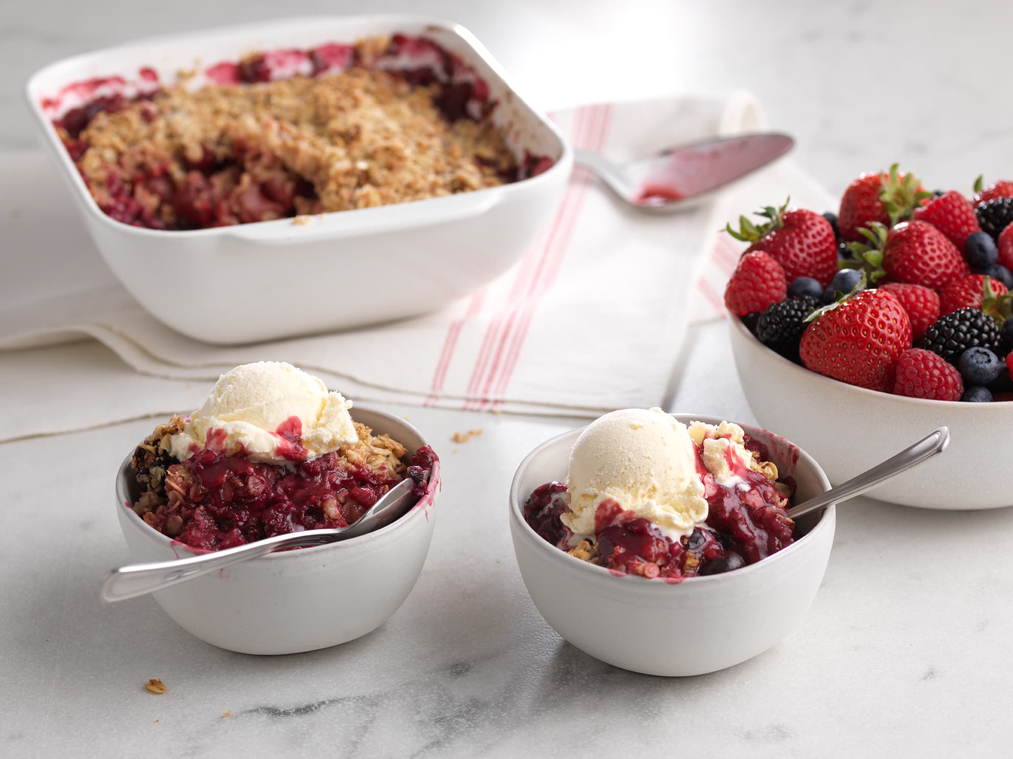 Mixed Berry Crisp with Driscoll's berries