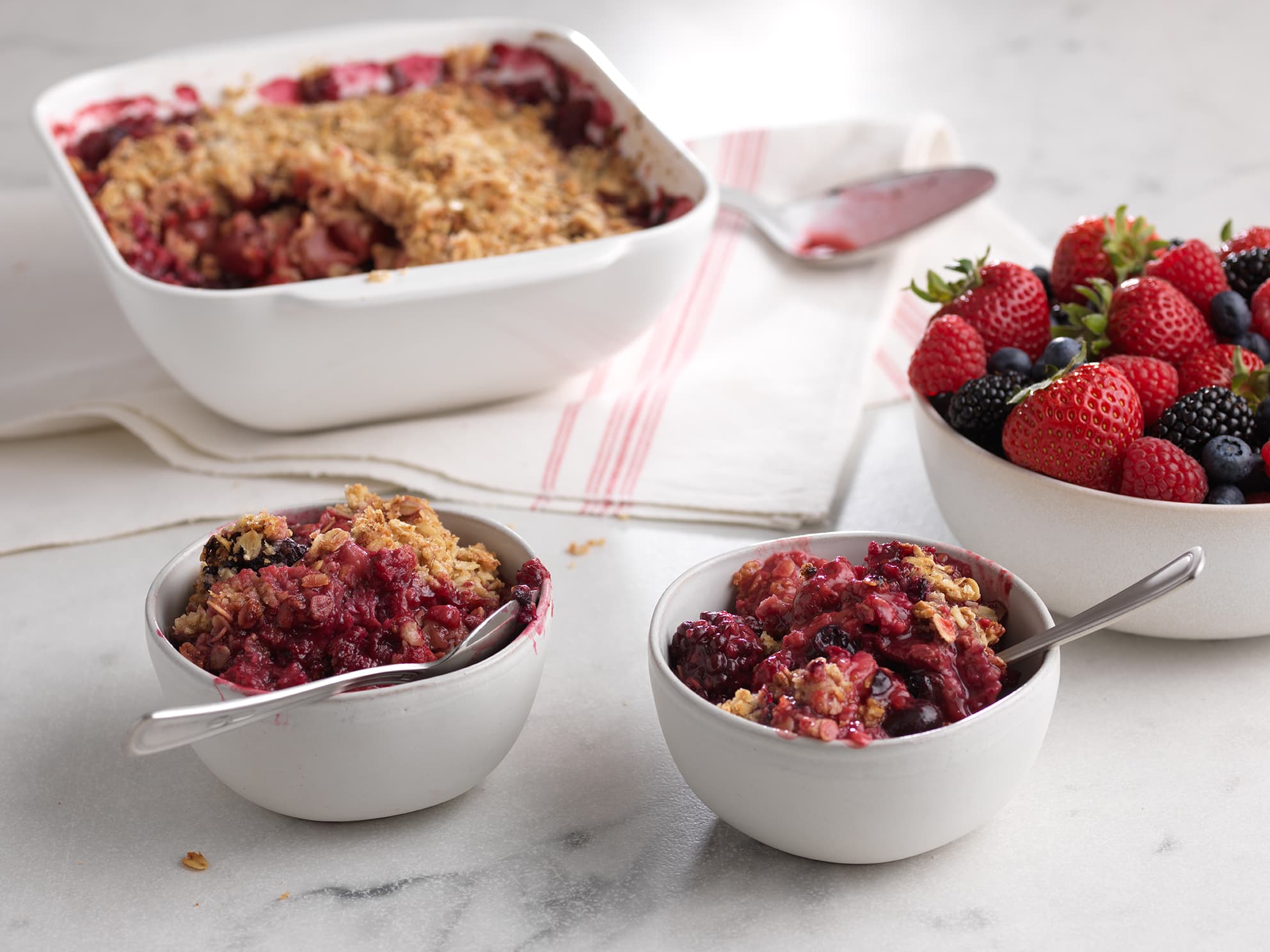 Mixed Berry Crisp with Driscoll's berries