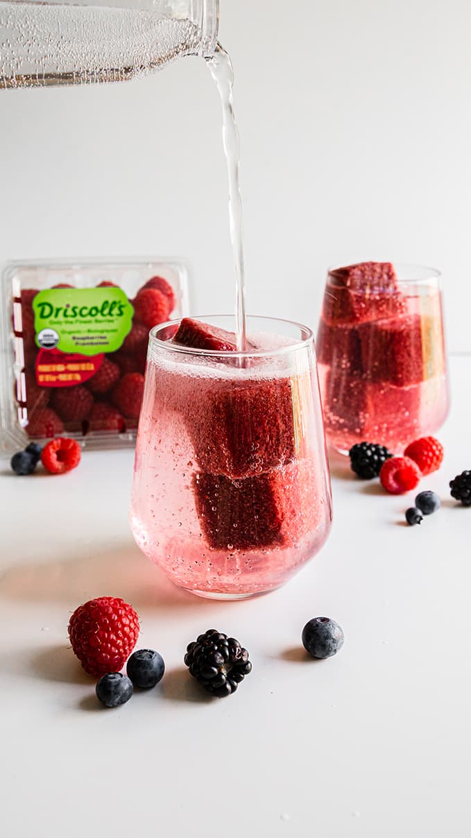 Driscoll's berry ice cubes